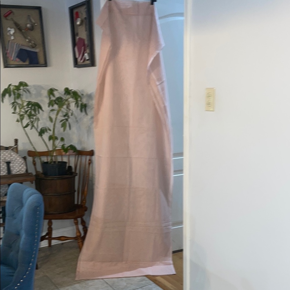 Sears Blush Pink Sheer Curtain Panel
